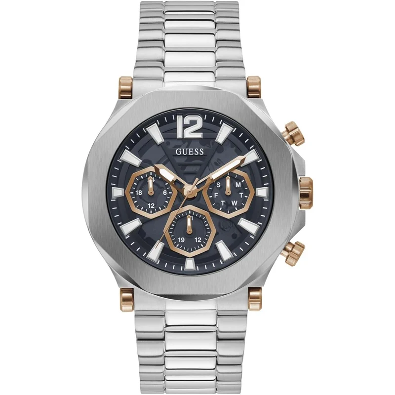 Guess Black Dial Stainless Steel Bracelet Men's Watch GW0539G1