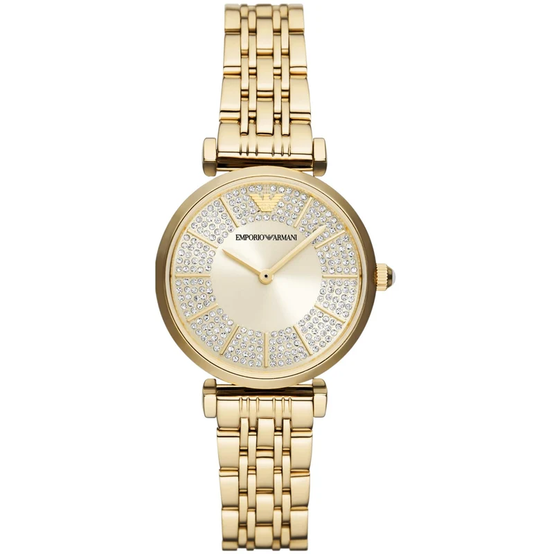 Emporio Armani Gianni T-BAR 32mm Cream Dial Ladies Quartz Watch AR11608