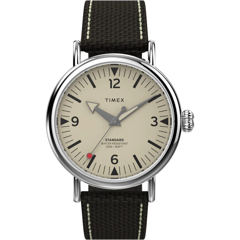 Timex Waterbury 40mm Cream Dial Fabric Mens Quartz Watch TW2V44100