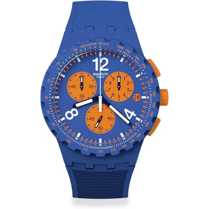 Swatch Primarily Chronograph Blue Dial Men’s Watch SUSN419