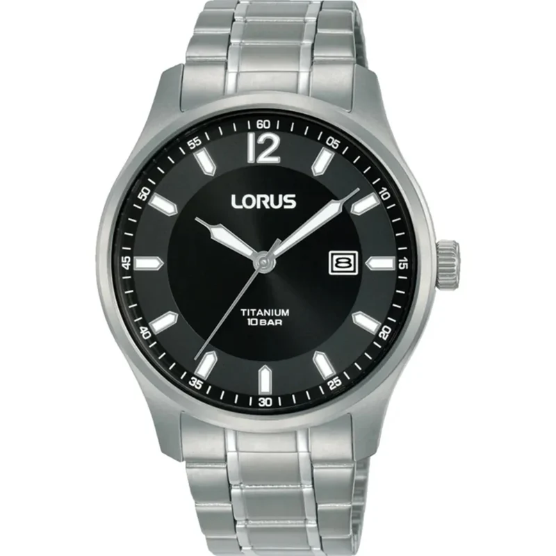 Lorus Classic Titanium Black Dial Men's Watch RH995QX9