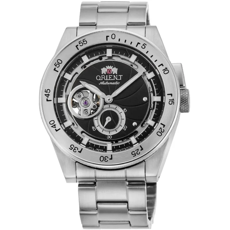 Orient Retro 41mm Future Camera Revival Black Dial Steel Mens Automatic Watch RA-AR0201B10B