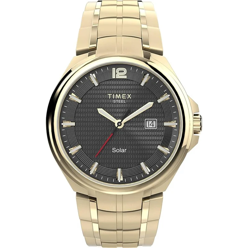 Timex City 44mm Black Dial Steel Mens Quartz TW2V39800