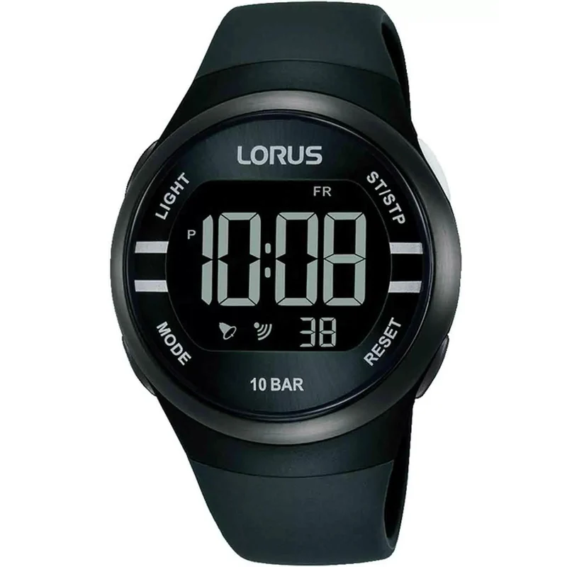 Lorus Digital Multifunction Rubber Strap Watch R2333NX9