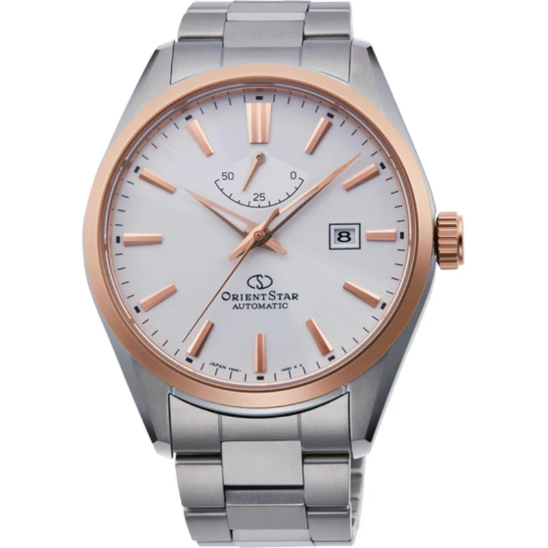 Orient Star Contemporary 42mm Power Reserve White Dial Steel Mens Automatic Watch RE-AU0401S00B