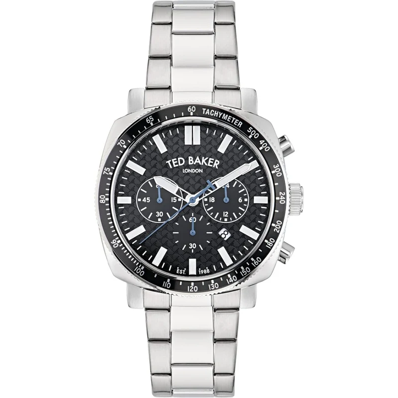 Ted Baker Caine Urban Stainless Steel Black Dial Men's Watch BKPCNS405