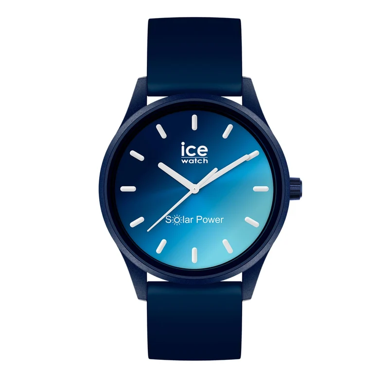 ICE Watch ICE Solar Power Blue Sunset Dial Silicone Strap Watch 020604