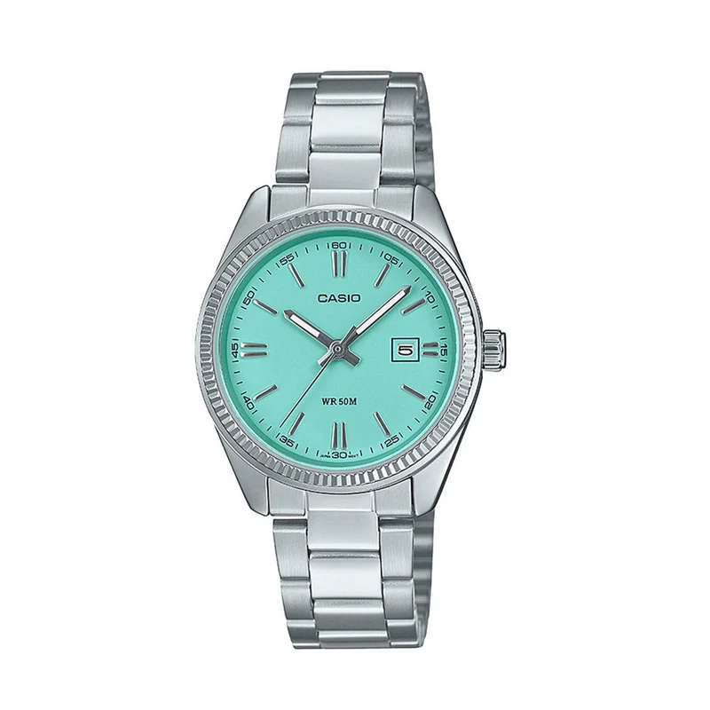 Casio MTP Series Analogue ‘Tiffany Blue’ Dial Steel Quartz Watch LTP-1302PD-2A2VEF