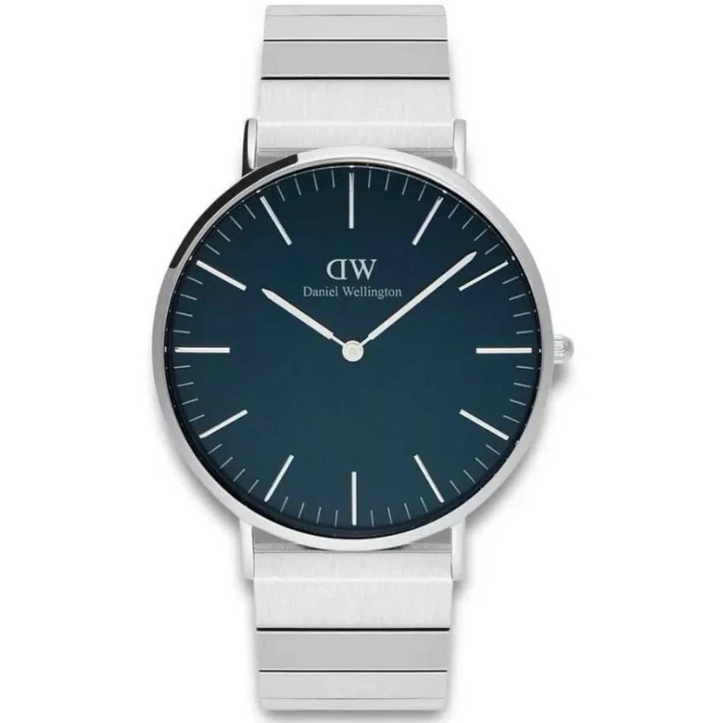 Daniel Wellington Classic 40mm Blue Dial Steel Mens Quartz Watch DW00100776