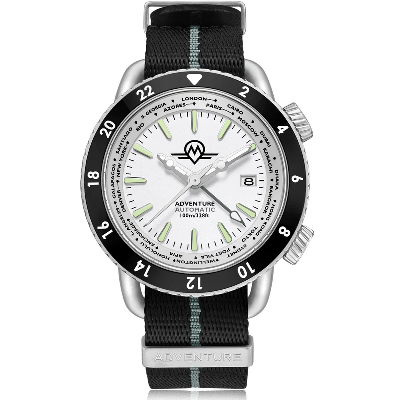 Monro Adventure Arctic White Dial Automatic Men's Watch MA-6