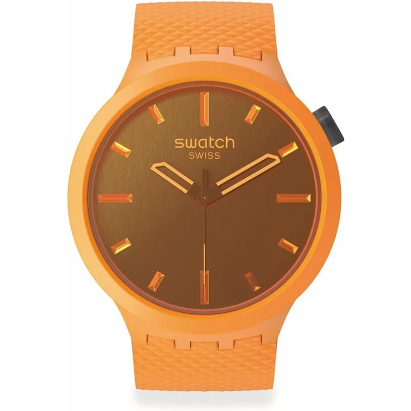 Swatch Big Bold Crushing Orange Bio-Sourced Silicone Watch SB05O102