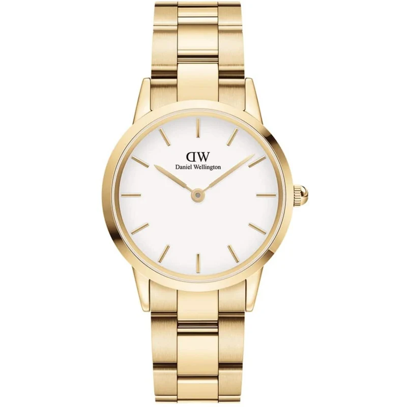 Daniel Wellington Iconic 32mm White Dial Steel Ladies Quartz Watch DW00100565