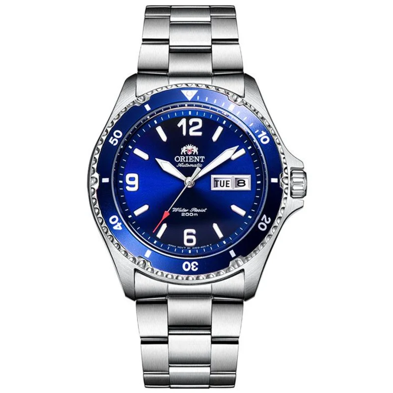 Orient Mako II 41.5mm Blue Dial Steel Mens Automatic Watch FAA02002D9