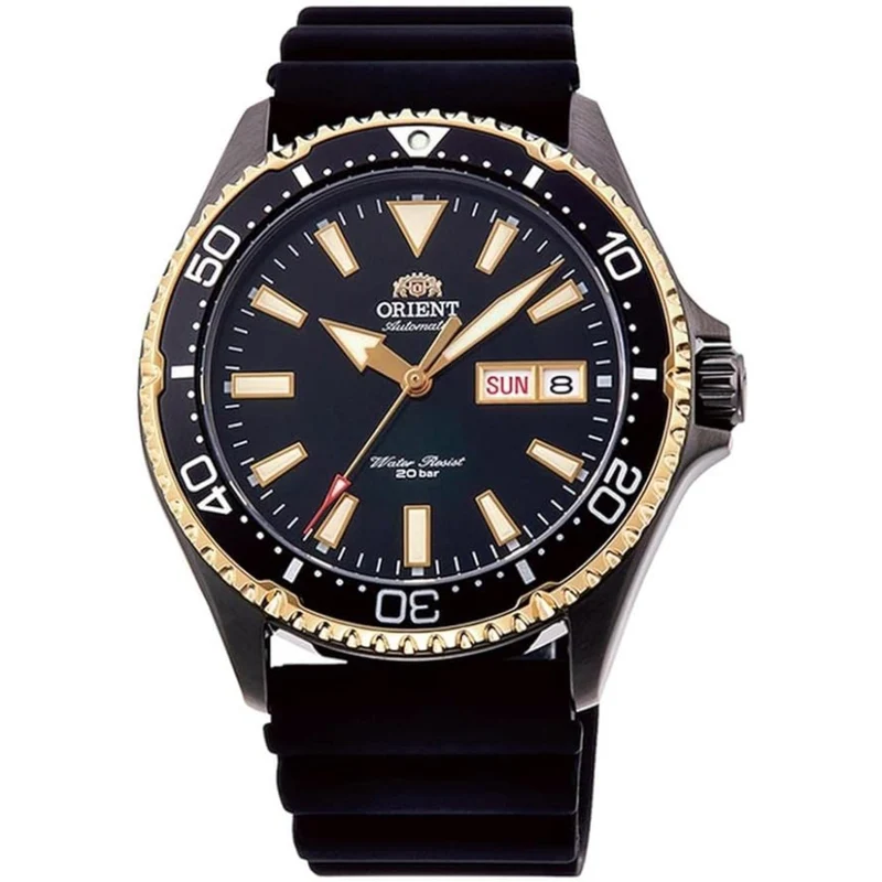 Orient Mako III 42mm Black Dial Silicone Mens Automatic Watch RA-AA0005B19B