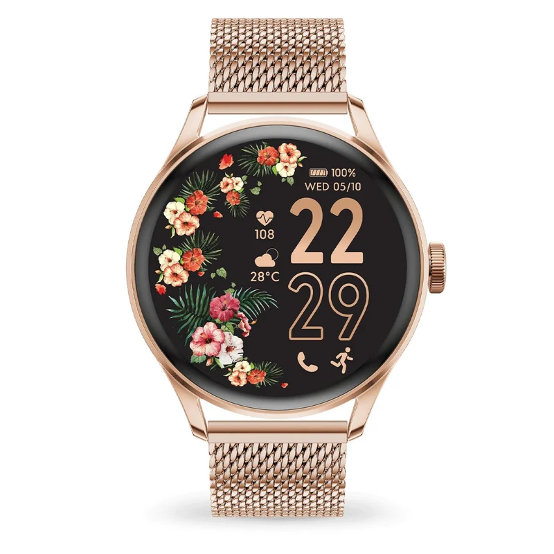 ICE Smart 2.0 Rose Gold Milanese Band 1.2 AMOLED Digital Watch 023394