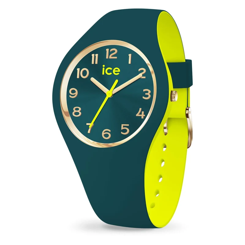 ICE Duo Chic Dark Green Lime 3H Silicone Strap Analog Women’s Watch S34 023280