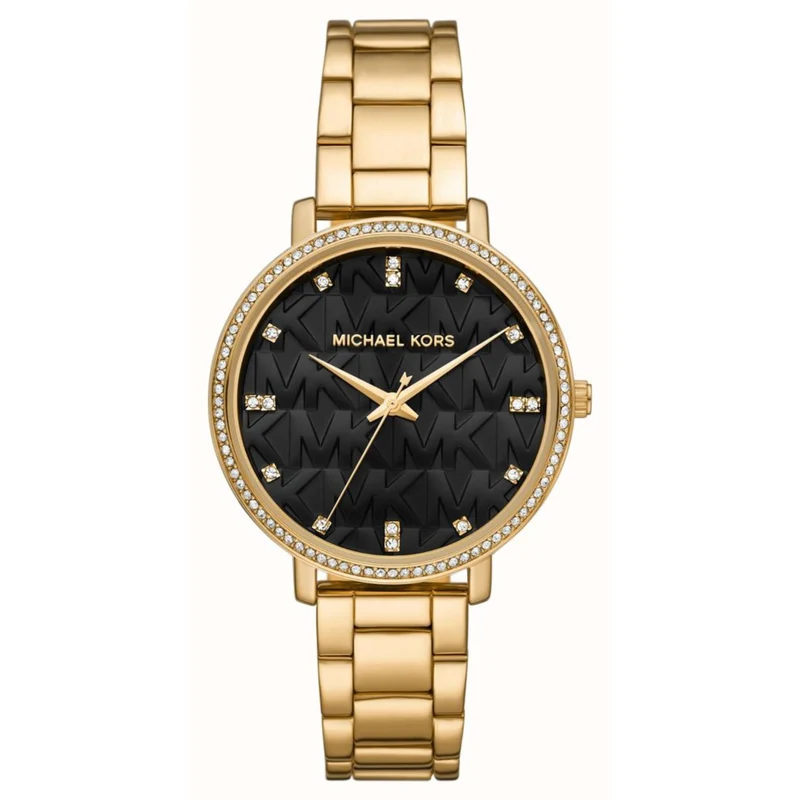Michael Kors Pyper Gold-Tone Bracelet Black Dial Women's Watch MK4593