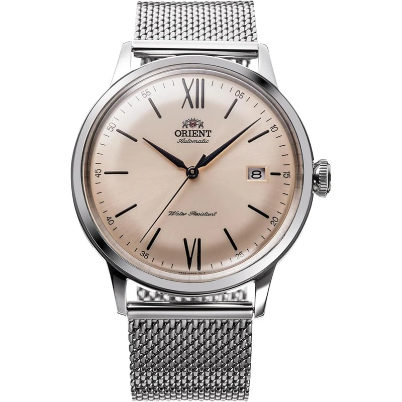 Orient Bambino 40.5mm Champagne Dial Steel Mens Automatic Watch RA-AC0020G30B