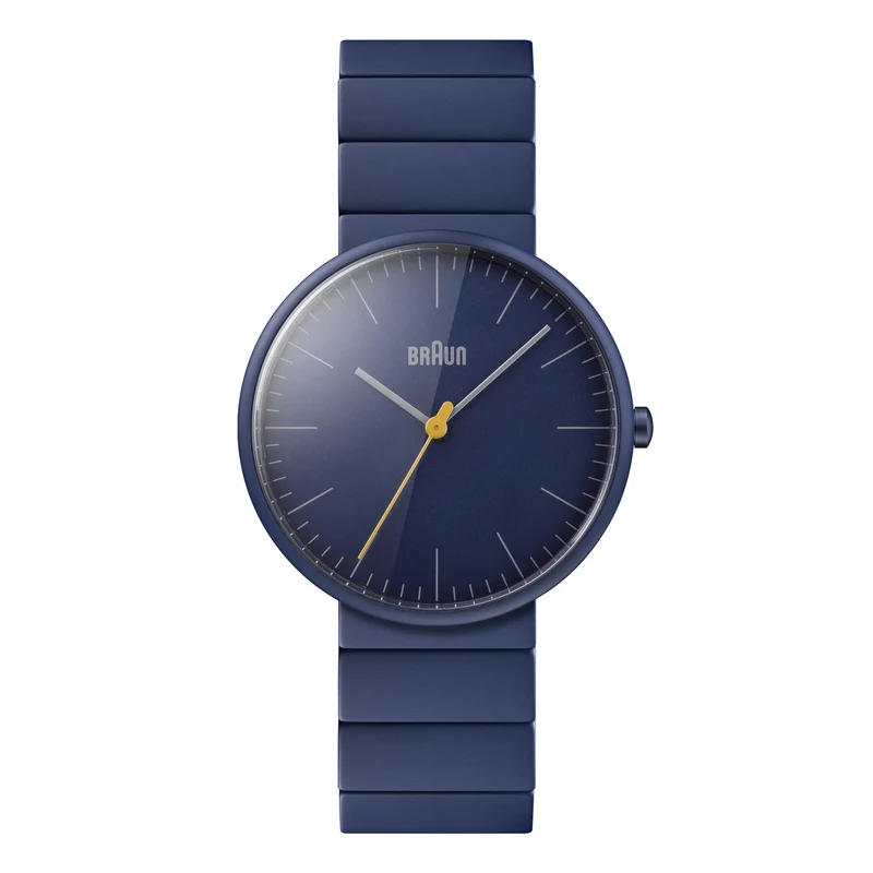 Braun Quartz Classic Blue Dial Navy Bracelet Watch BN0171NVNVG