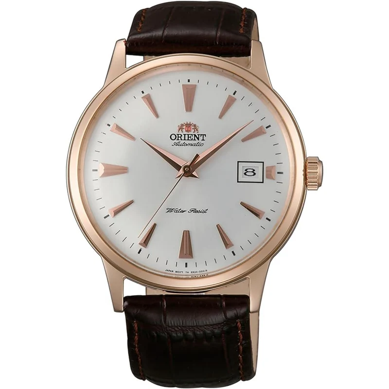 Orient Bambino 40.5mm White Dial Leather Mens Automatic Watch FAC00002W0