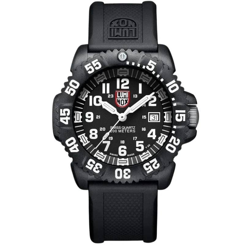 Luminox Navy SEAL 44mm Black Dial Rubber Mens Quartz Watch XS.3051.F