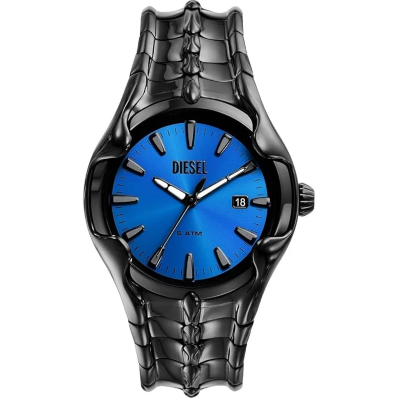 Diesel Vert 44mm Blue Dial Steel Mens Quartz Watch DZ2198