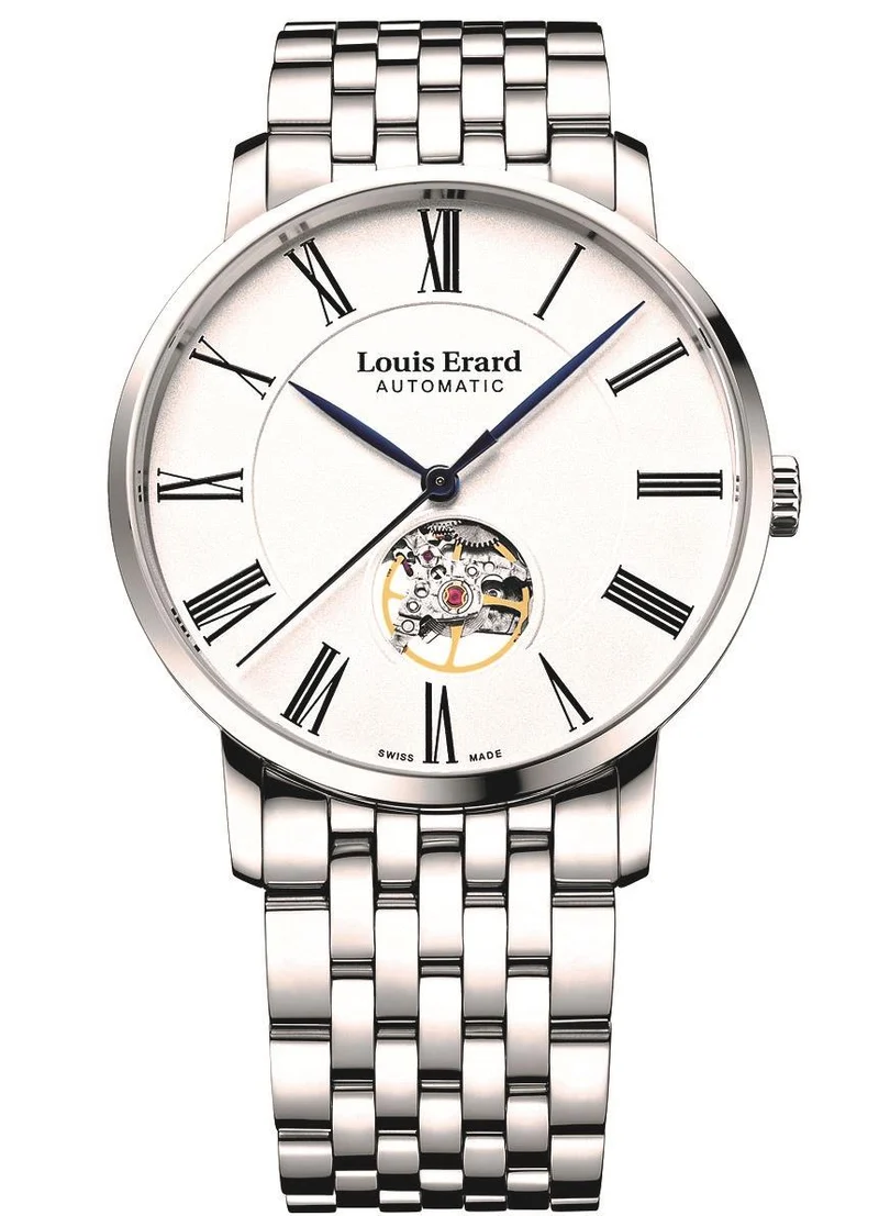 Louis Erard Excellence Open Balance Stainless Steel Mens Watch 62233AA10.BMA35 40mm