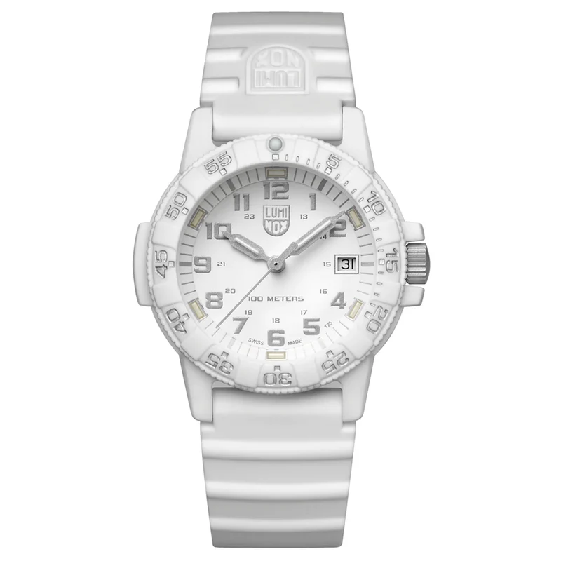 Luminox Leatherback Sea Turtle 39mm White Dial Silicone Quartz Watch XS.0307.WO