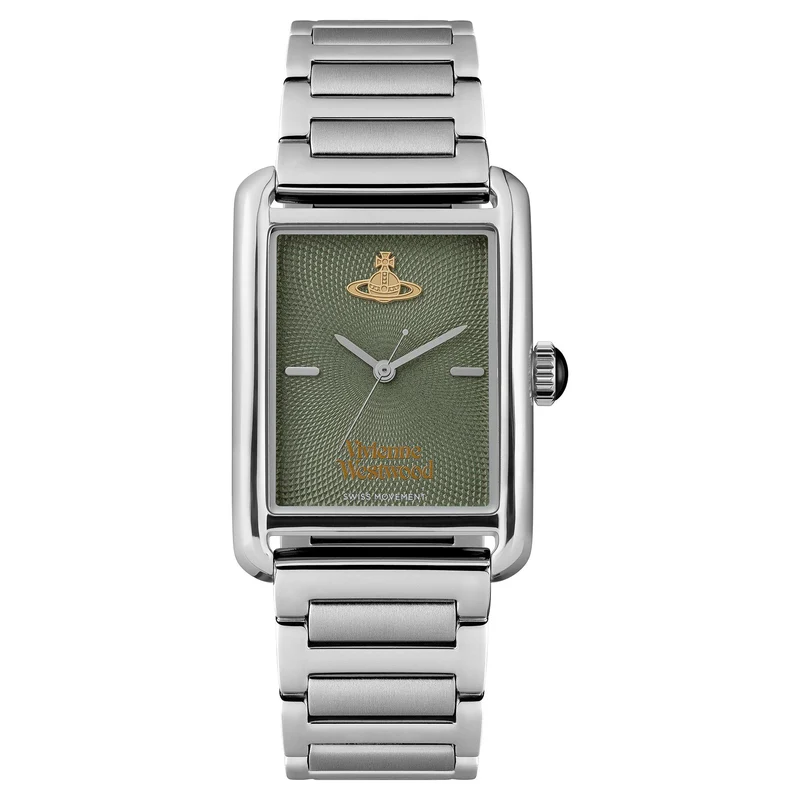Vivienne Westwood Shacklewell Quartz Green Dial Stainless Steel Strap Women's Watch VV297GRSL