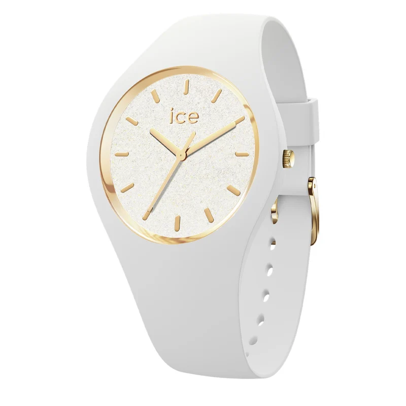 ICE Glitter White Infinity 3H Silicone Strap Analog Women’s Watch S37 022573