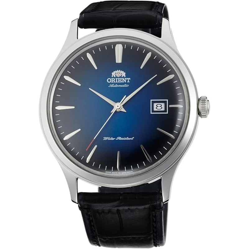Orient Bambino 42mm Ex-Display Version 4 Classic Blue Dial Leather Mens Automatic Watch FAC08004D0