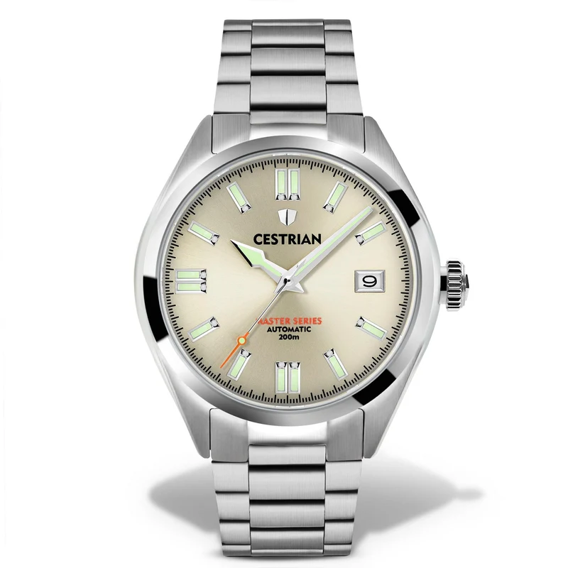 Cestrian Master Series V2 Champagne Dial Steel Bracelet Automatic Men's Watch CM511B0660