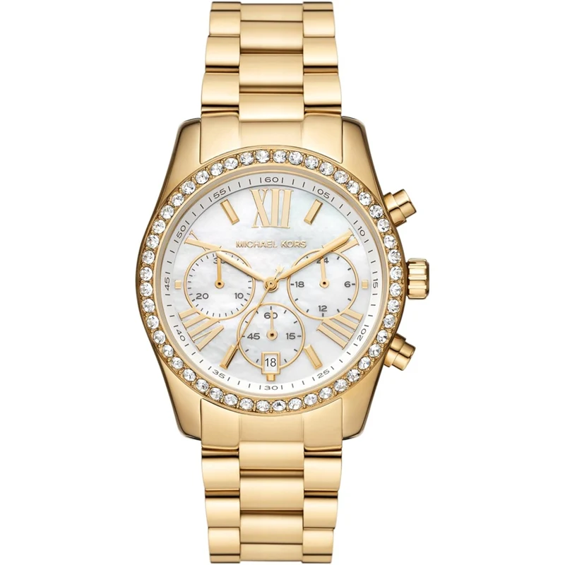 Michael Kors Lexington White Mother-of-Pearl Dial Women's Watch MK7241