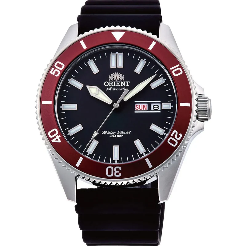 Orient Mako III 44mm Black Dial Silicone Mens Automatic Watch RA-AA0011B19B