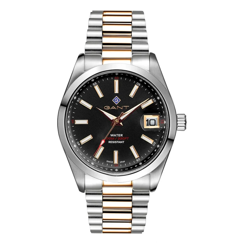 Gant Sussex Eastham Quartz Black Dial Two-Tone Steel Bracelet Men?s Watch G161013