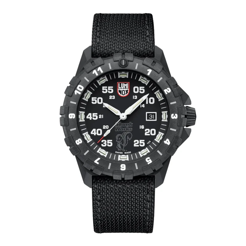 Luminox F-117 Nighthawk 44mm Black Dial Textile Mens Quartz Watch XA.6442.H.SET
