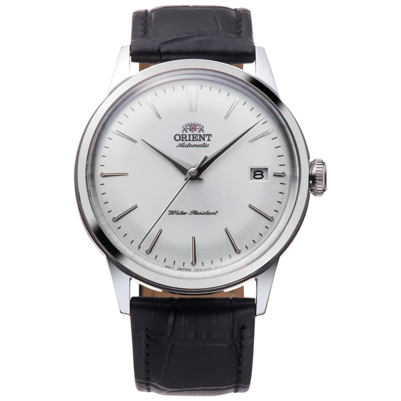 Orient Bambino 38mm White Dial Leather Mens Automatic Watch RA-AC0M03S10B