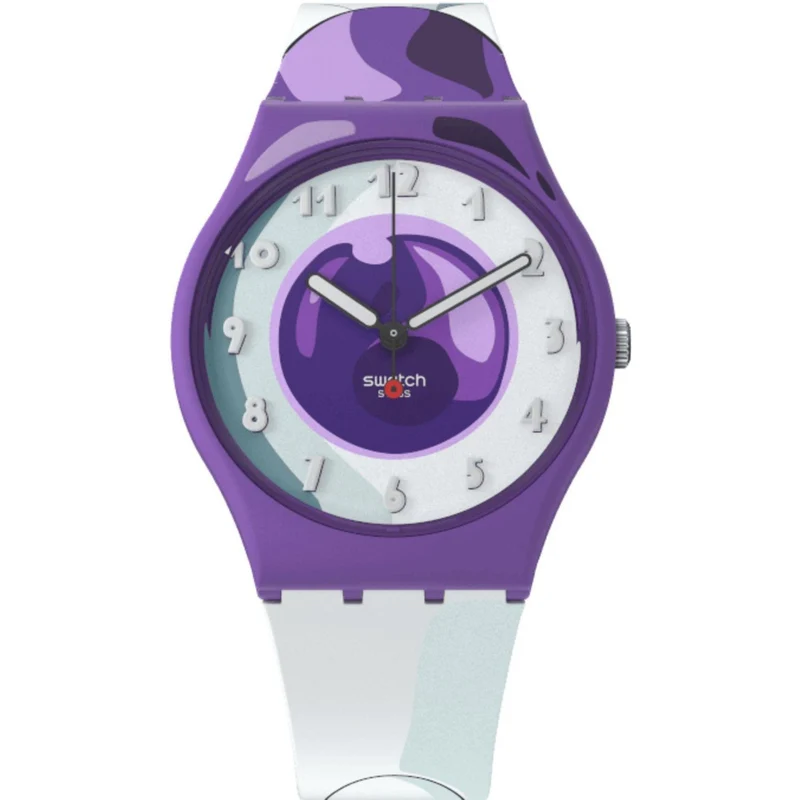Swatch Dragon Ball Z Frieza Purple Dial Watch GZ359