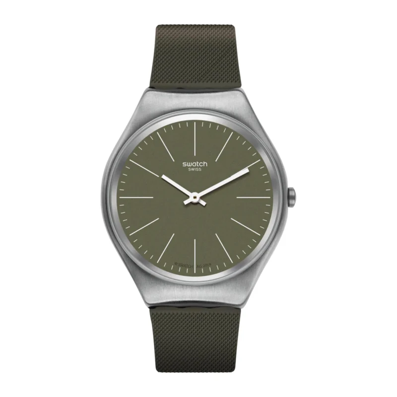 Swatch Skin Irony Skinnature Khaki Green Dial Men's Watch SYXS116