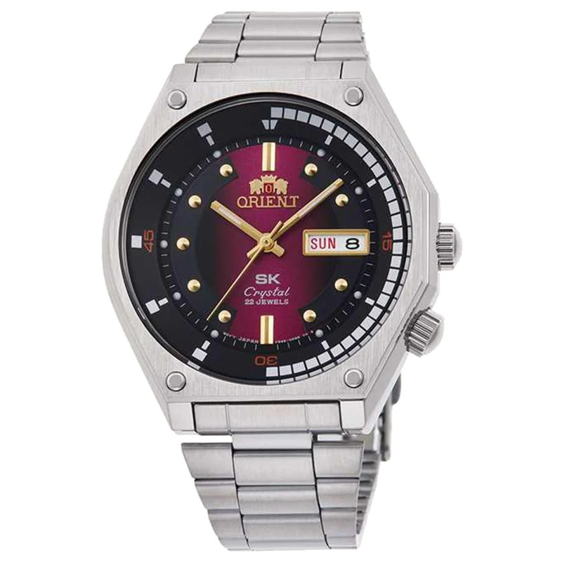 Orient Neo 70s 42mm Red Dial Steel Mens Automatic Watch RA-AA0B02R19B