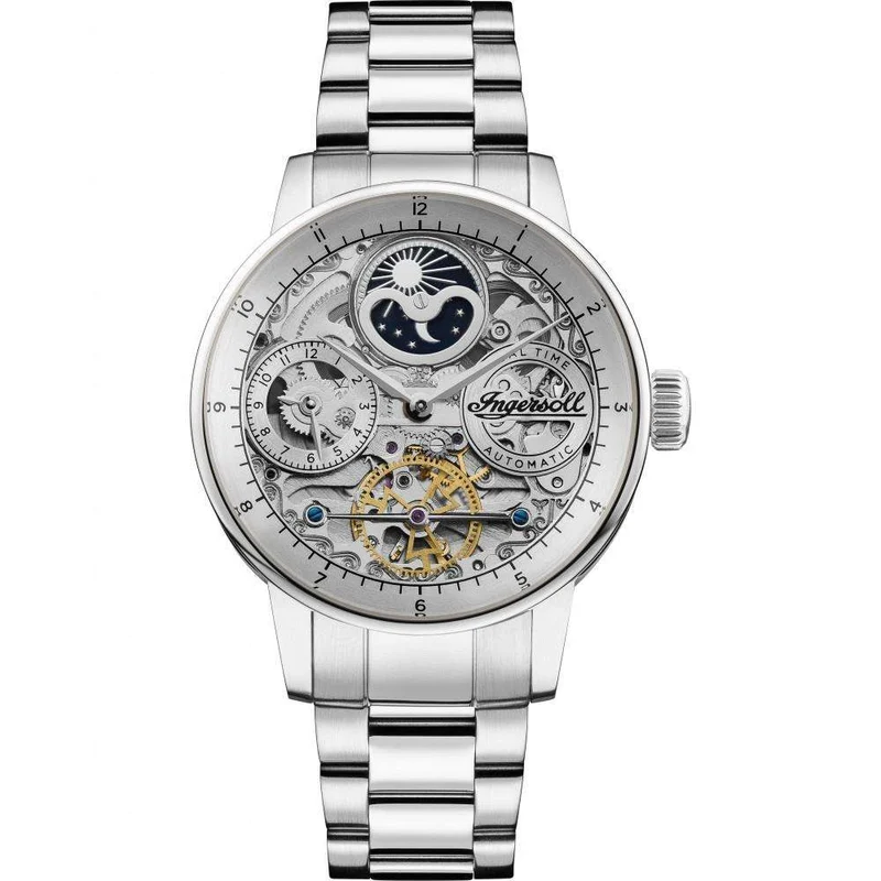 Ingersoll The Jazz 1892 Automatic Silver Dial Steel Bracelet Men's Watch I07703