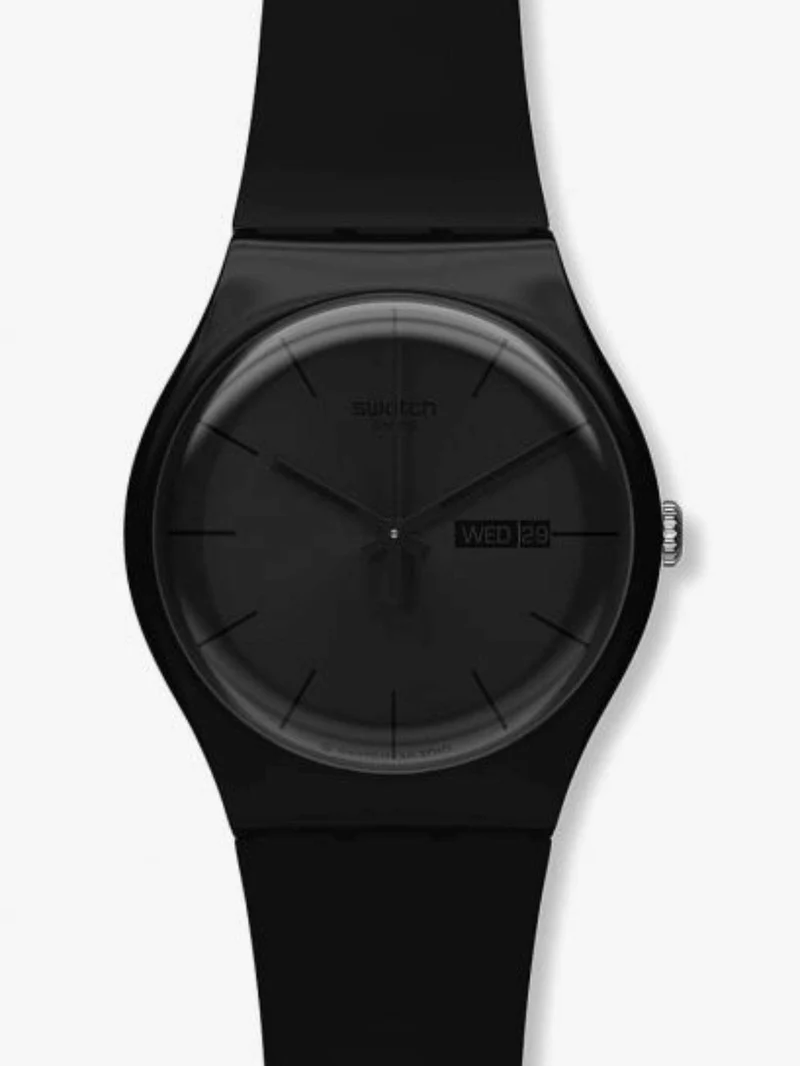 Swatch BLACK REBEL AGAIN New Gent Watch SO29B706