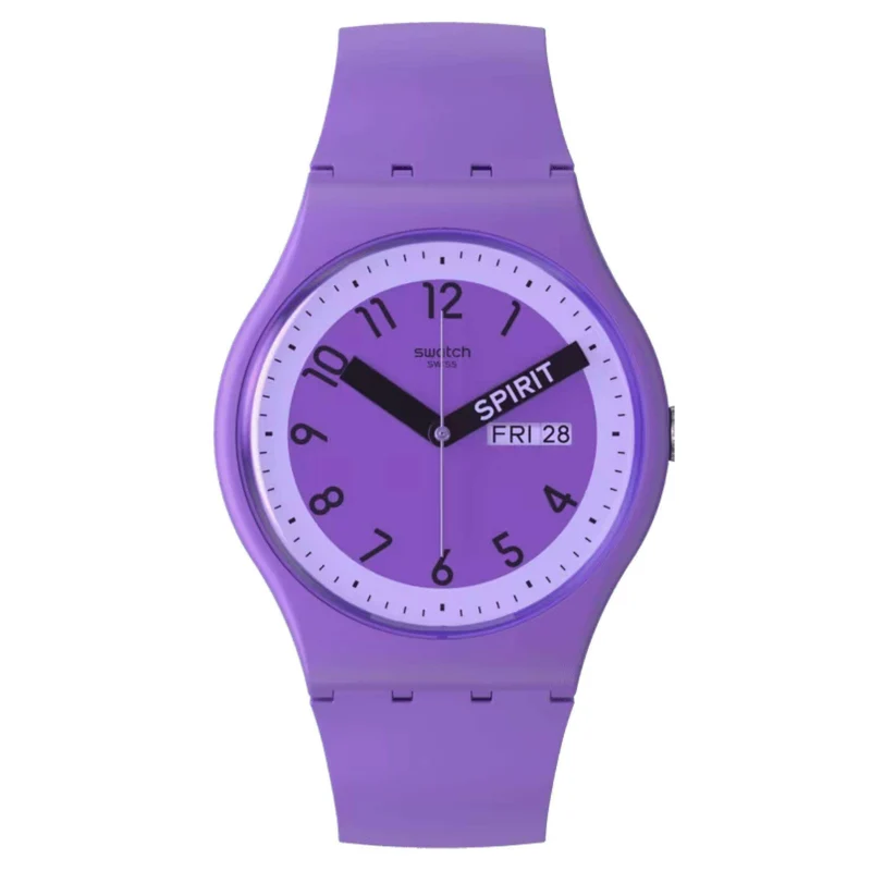 Swatch Pride Spirit 'Proudly Violet' Quartz Purple Dial Watch SO29V700