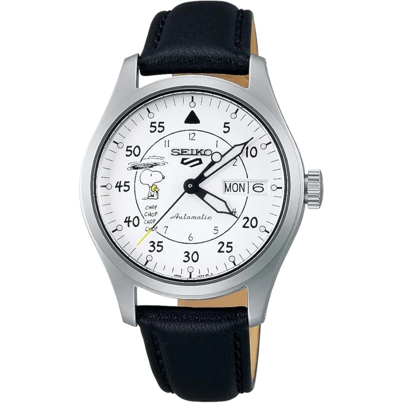 Seiko 5 Sports X Peanuts Parachute Limited Edition Automatic White Dial Watch SRPK27K1