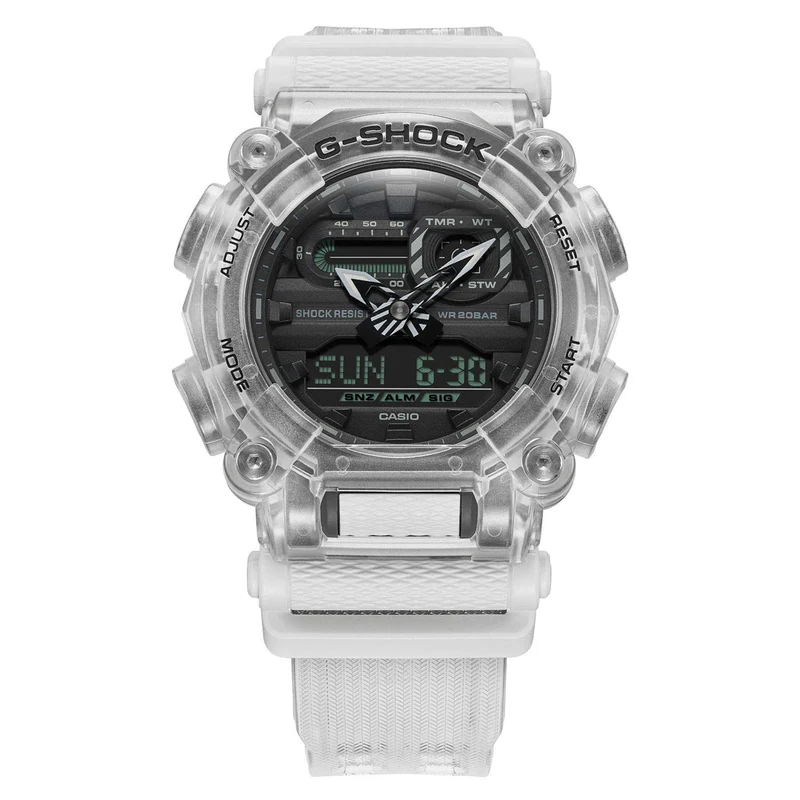 Casio G-Shock "Sound Wave" Translucent Digi-Analog Men's Watch GA-900SKL-7AER