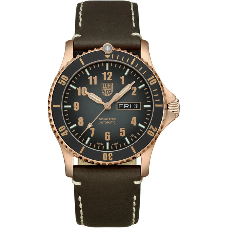 Luminox Sport Timer 42mm Black Dial Leather Mens Automatic Watch XS.0927