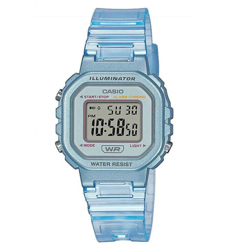 Casio Collection Blue Skeleton Series Watch LA-20WHS-2AEF