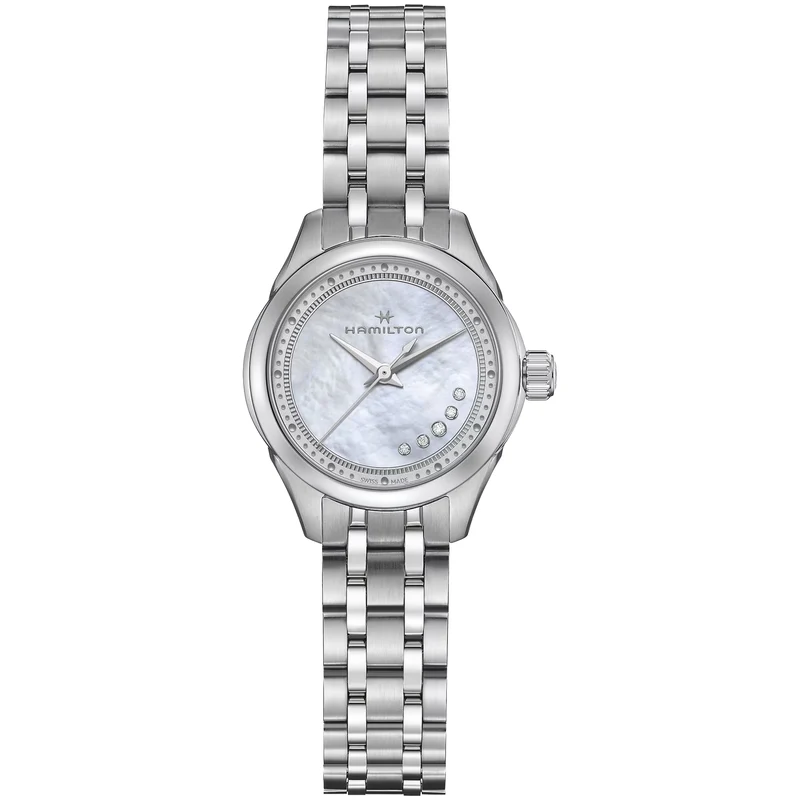 Hamilton Jazzmaster 26mm Mother of Pearl Dial Steel Womens Quartz Watch H32111190