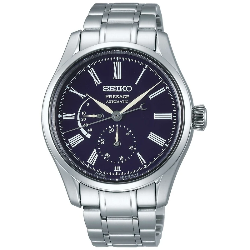 Seiko Presage Automatic Enamal Blue Dial Silver Stainless Steel Men's Watch SPB091J1