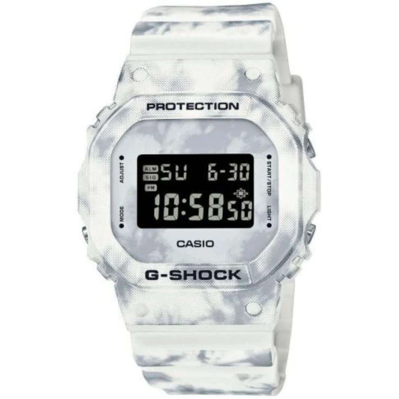 Casio G-Shock Frozen Forest Series Snow Camouflage Quartz Digital Dial Men's Watch DW-5600GC-7ER